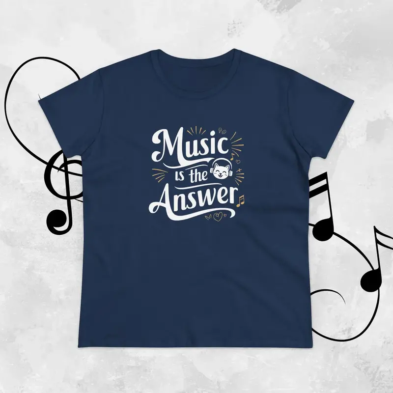 Music Is The Answer Women Tshirts 10