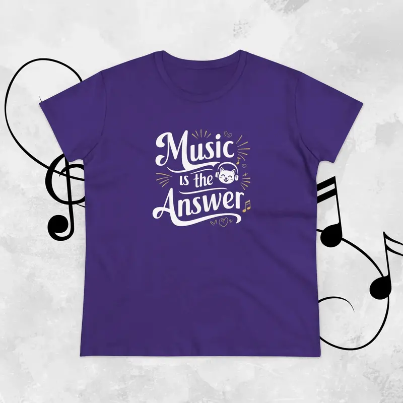 Music Is The Answer Women Tshirts 12