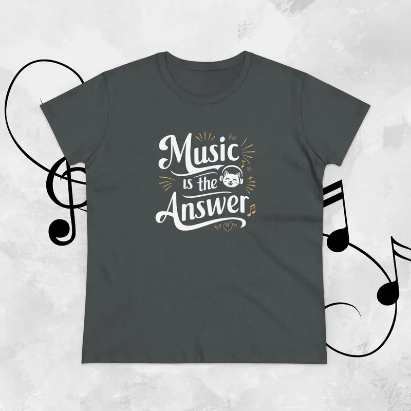 Music Is The Answer Women Tshirts 14