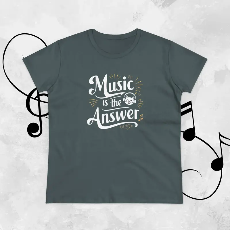 Music Is The Answer Women Tshirts 16