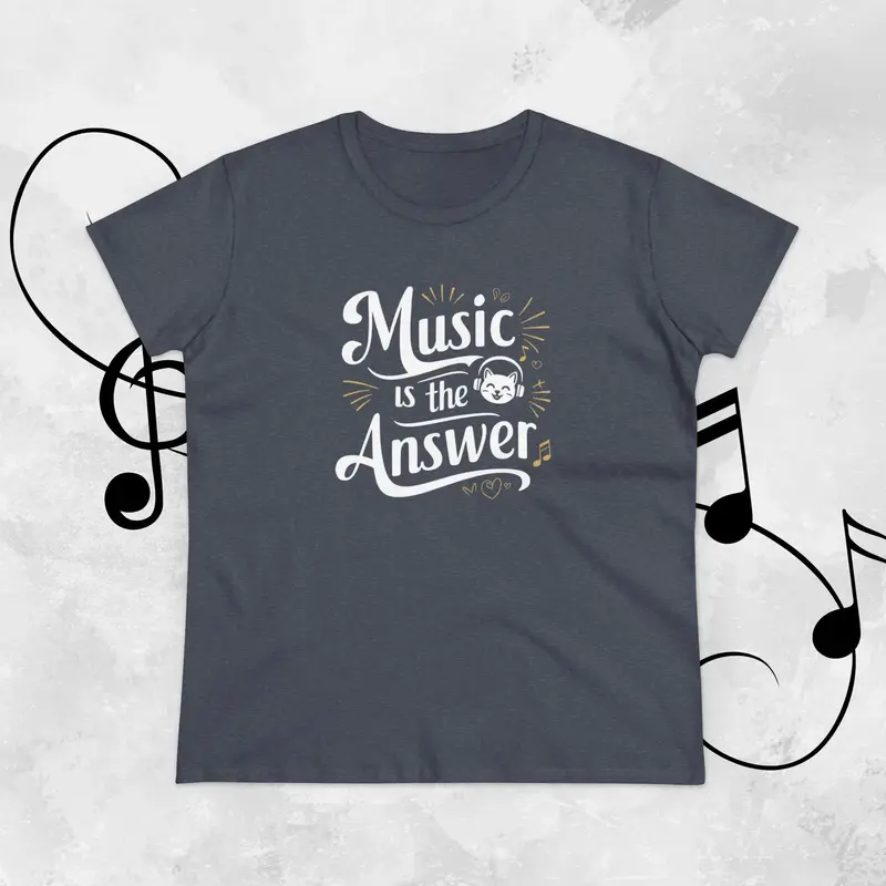 Music Is The Answer Women Tshirts 18