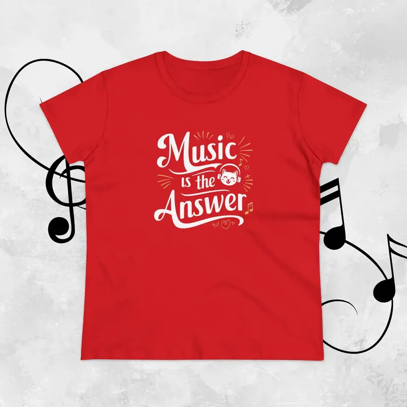 Music Is The Answer Women Tshirts 20