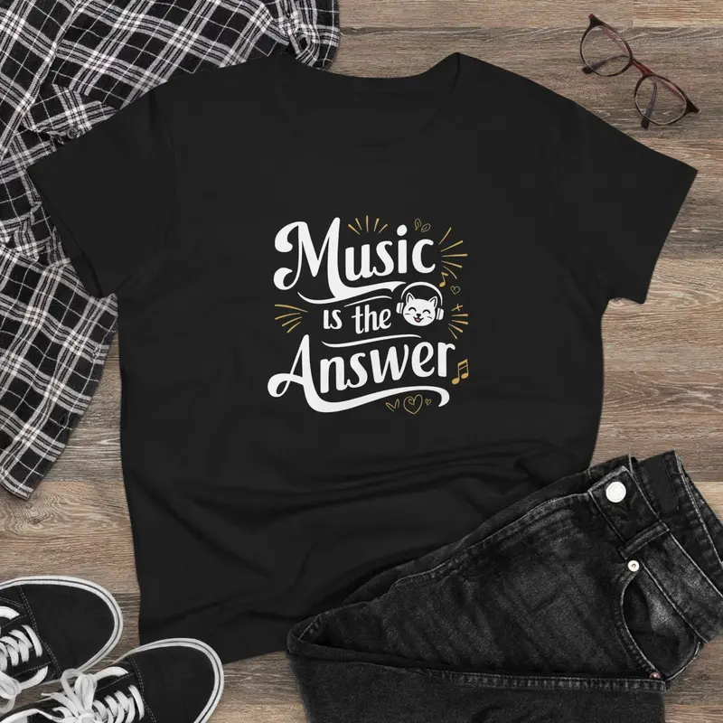 Music Is The Answer Women Tshirts 3