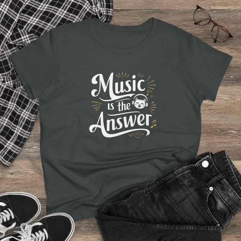 Music Is The Answer Women Tshirts 4