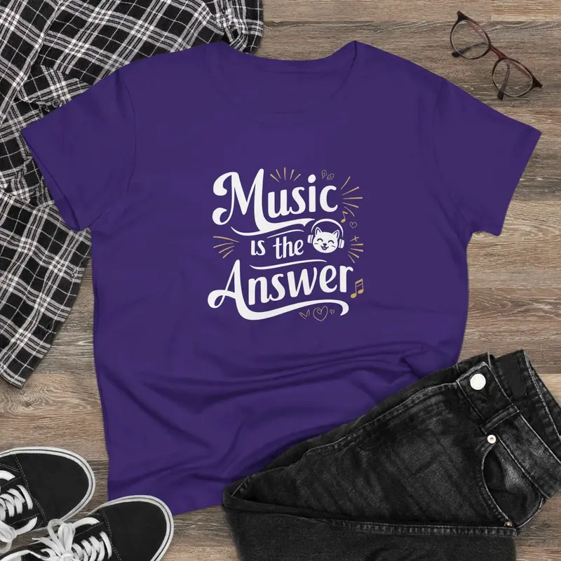 Music Is The Answer Women Tshirts 5