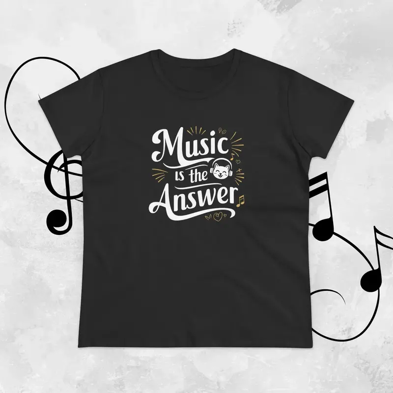 Music Is The Answer Women Tshirts 8