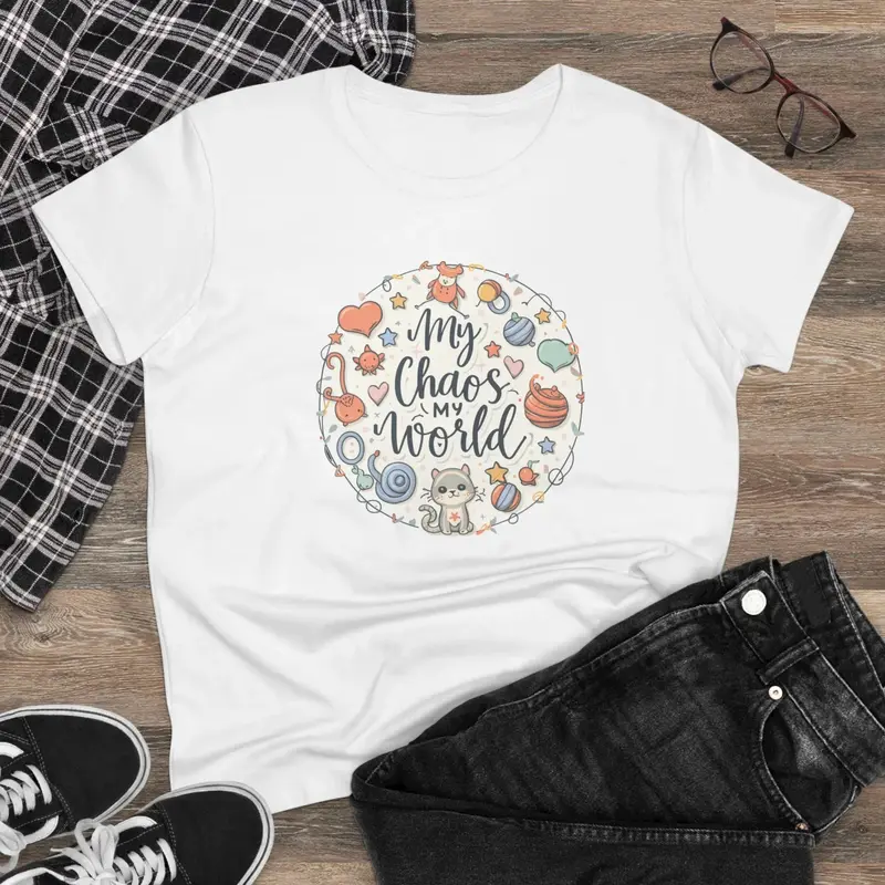 My Chaos My World Women Graphic Tees 1