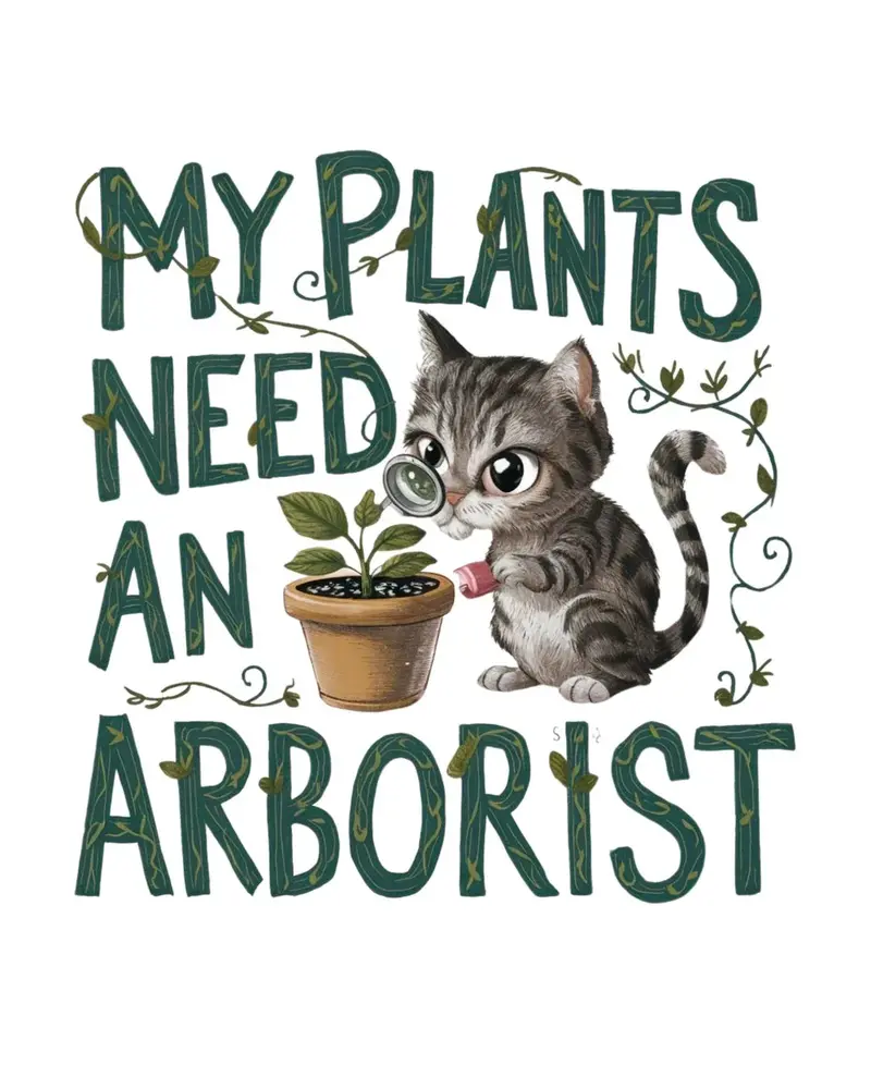My Plant Need Arborist Cotton T-Shirt 2