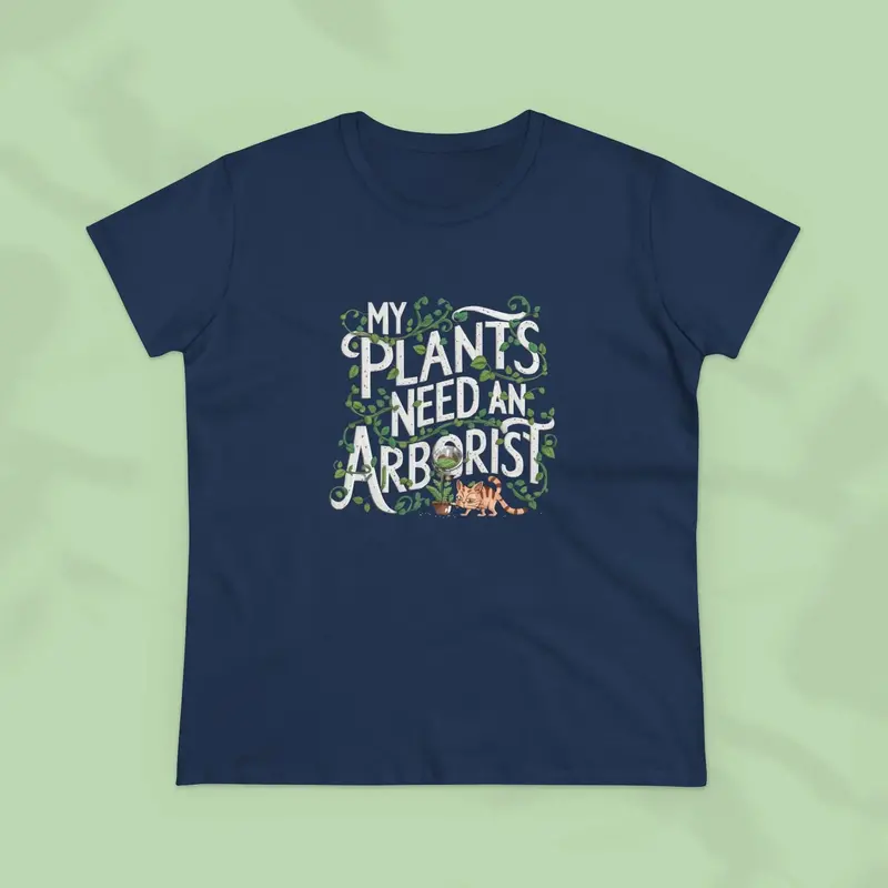 My Plant Need Arborist Cotton Women T-Shirt 13