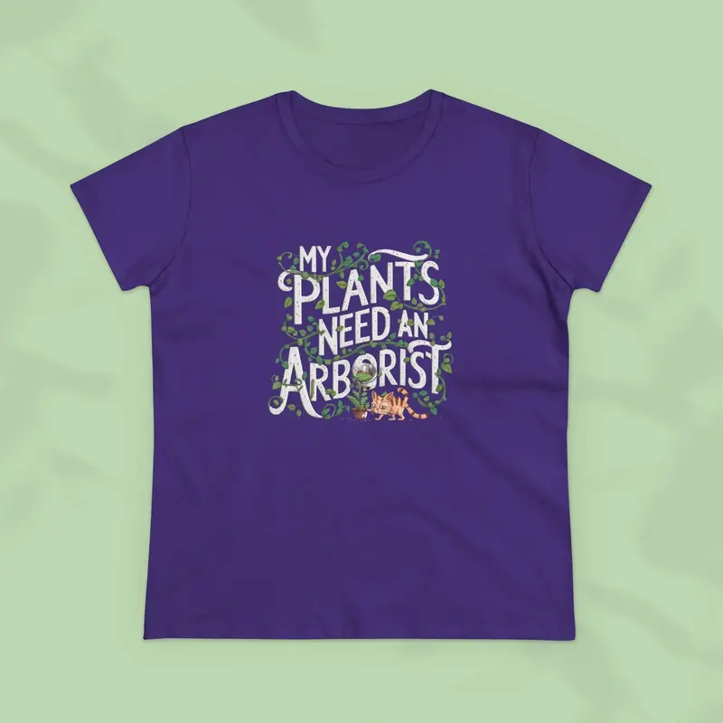 My Plant Need Arborist Cotton Women T-Shirt 15