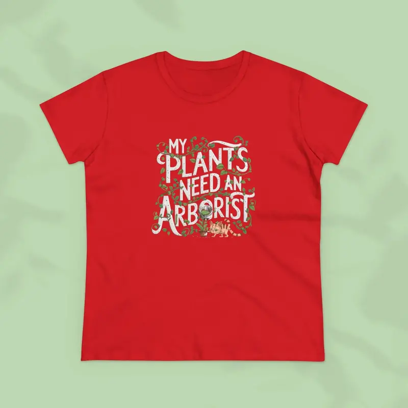 My Plant Need Arborist Cotton Women T-Shirt 17