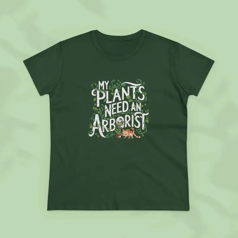 My Plant Need Arborist Cotton Women T-Shirt 19