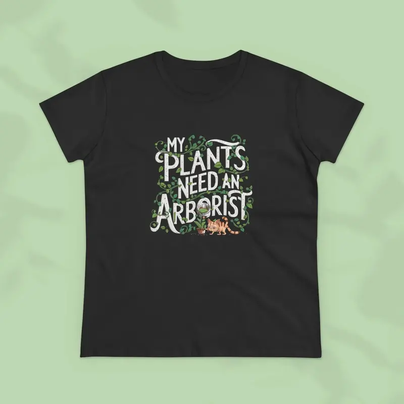 My Plant Need Arborist Cotton Women T-Shirt 9