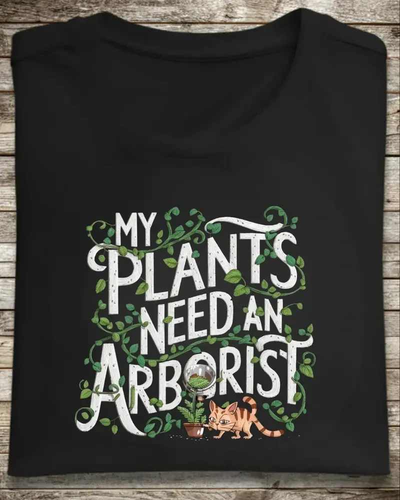 My Plant Need Arborist Nature Cotton T-Shirt 1