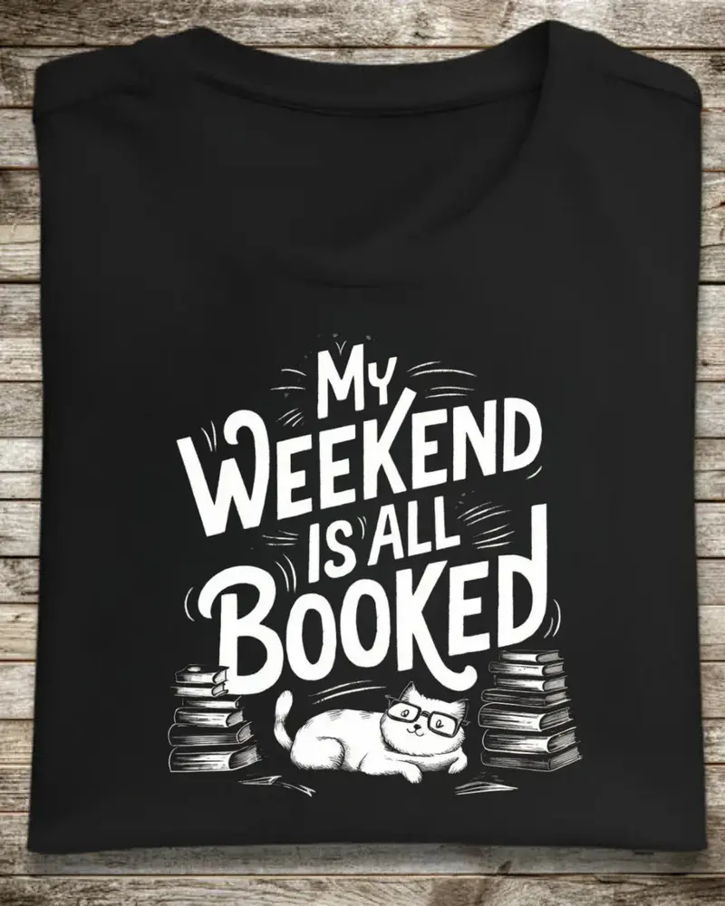 My Weekend Is All Booked Cotton Tshirts 1