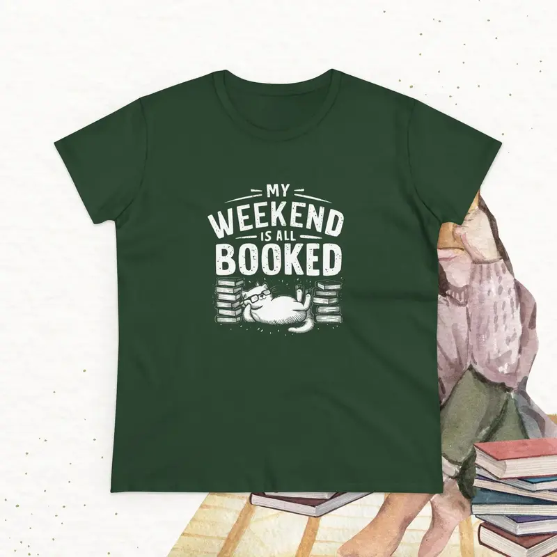 My Weekend Is All Booked Women Cotton Tshirt 15