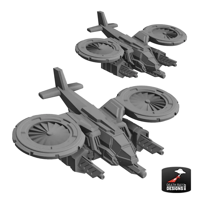 Nabile Attack Vtol With Rail Guns 2-Pack 1