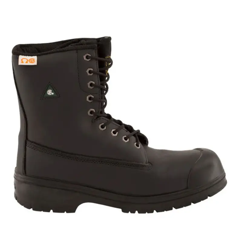 Nats S320 Unisex 8" Steel Toe Work Safety Boot - Black 1
