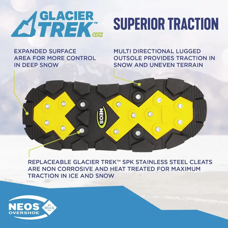 Neos Voyager Glacier Trek Spike 11" Winter Overshoes Vng1 7