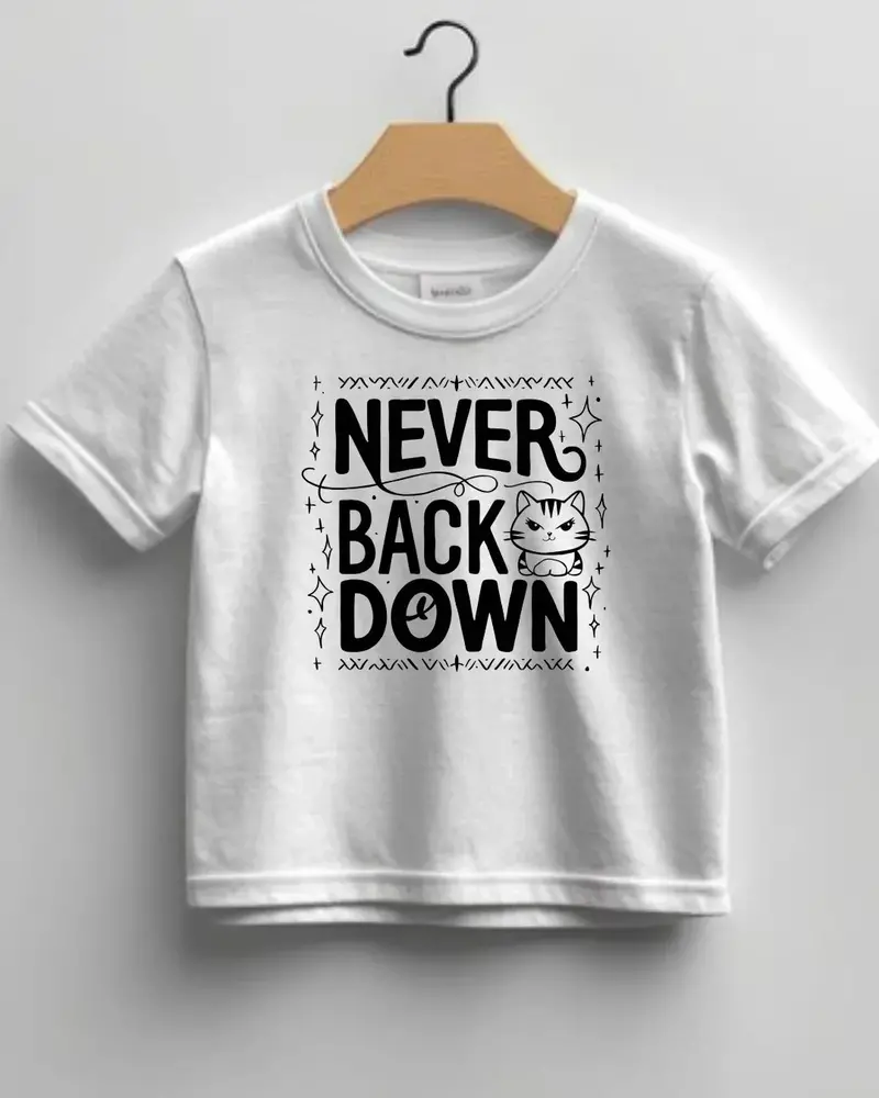 Never Back Down Infant Cotton T-Shirt 1