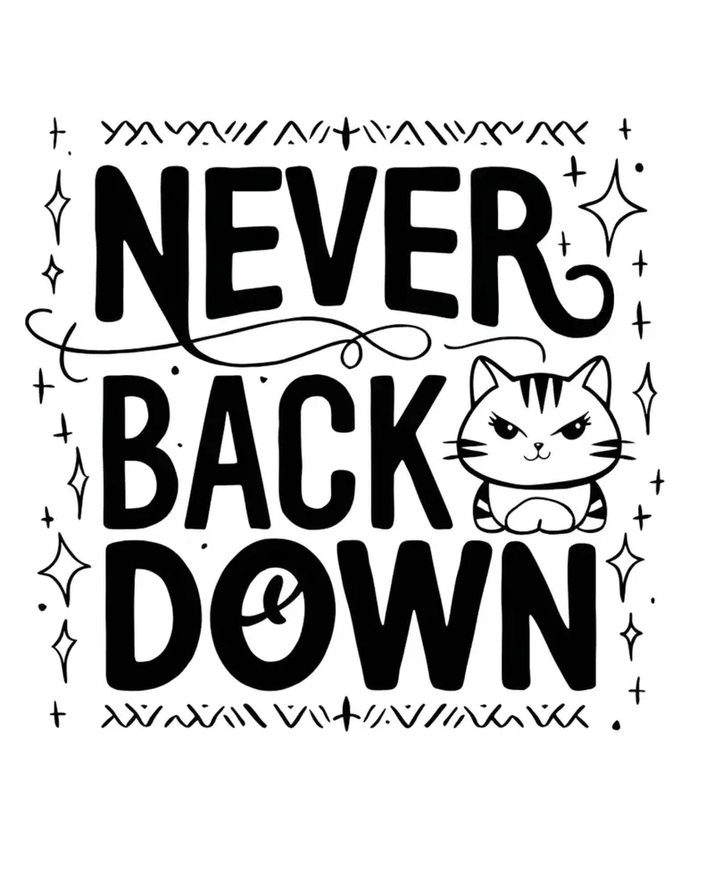 Never Back Down Infant Cotton T-Shirt 2