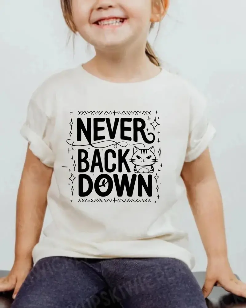 Never Back Down Infant Cotton T-Shirt 4