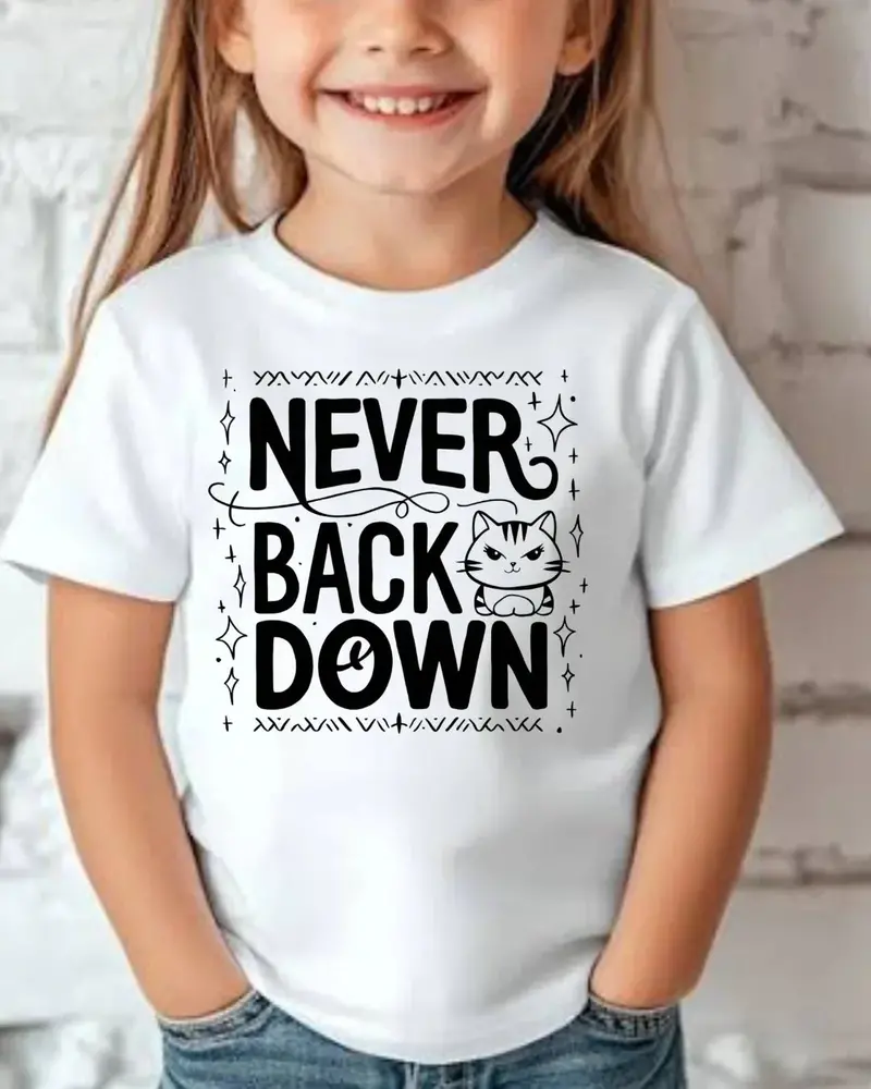 Never Back Down Infant Cotton T-Shirt 5