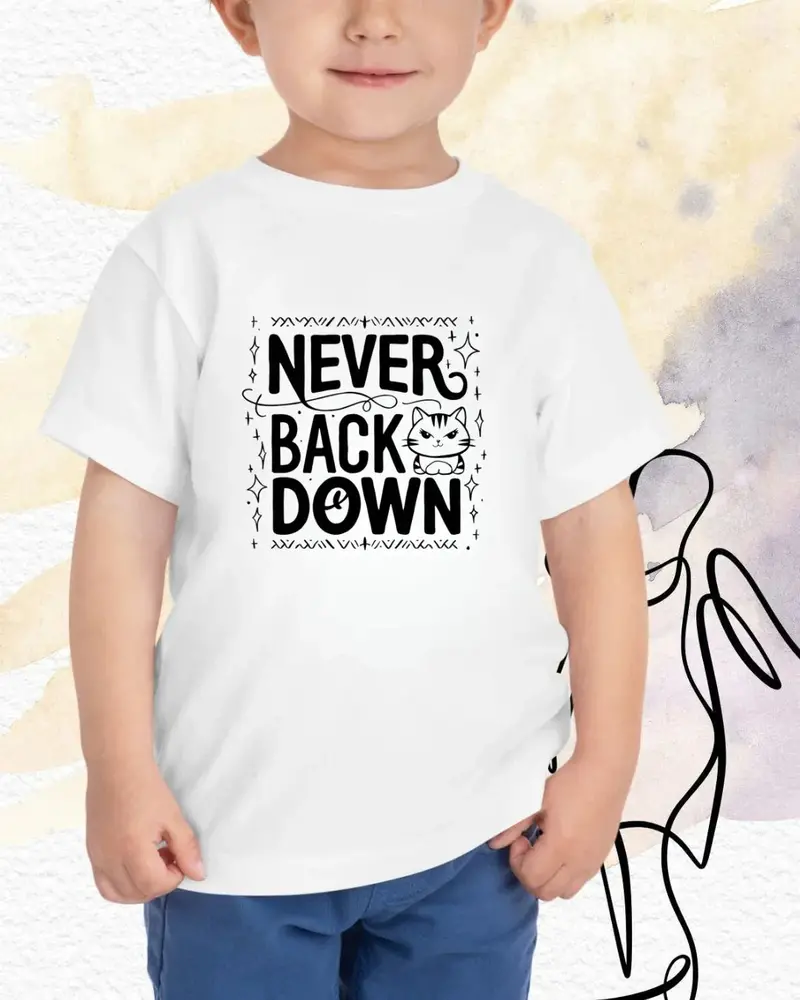 Never Back Down Infant Cotton T-Shirt 6