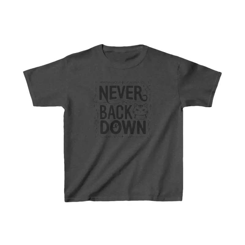 Never Back Down Kid Cotton T-Shirt 11