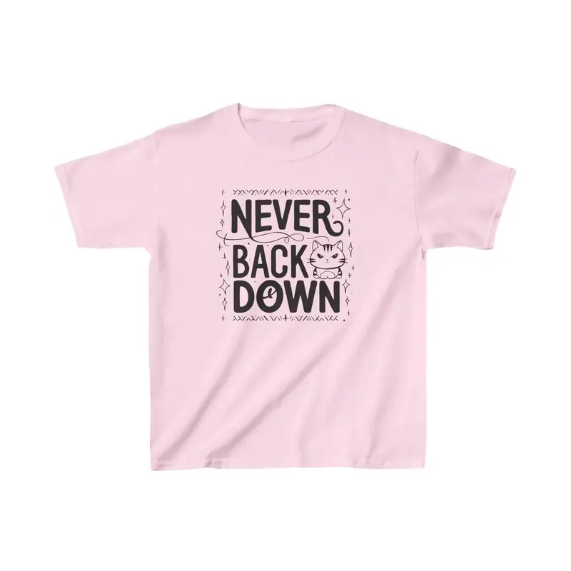 Never Back Down Kid Cotton T-Shirt 6