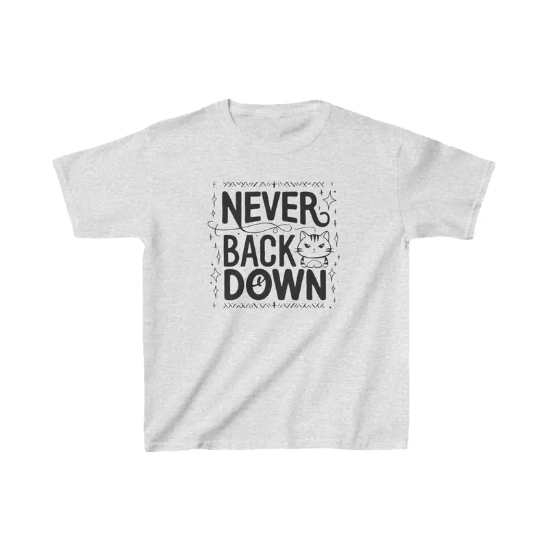 Never Back Down Kid Cotton T-Shirt 9