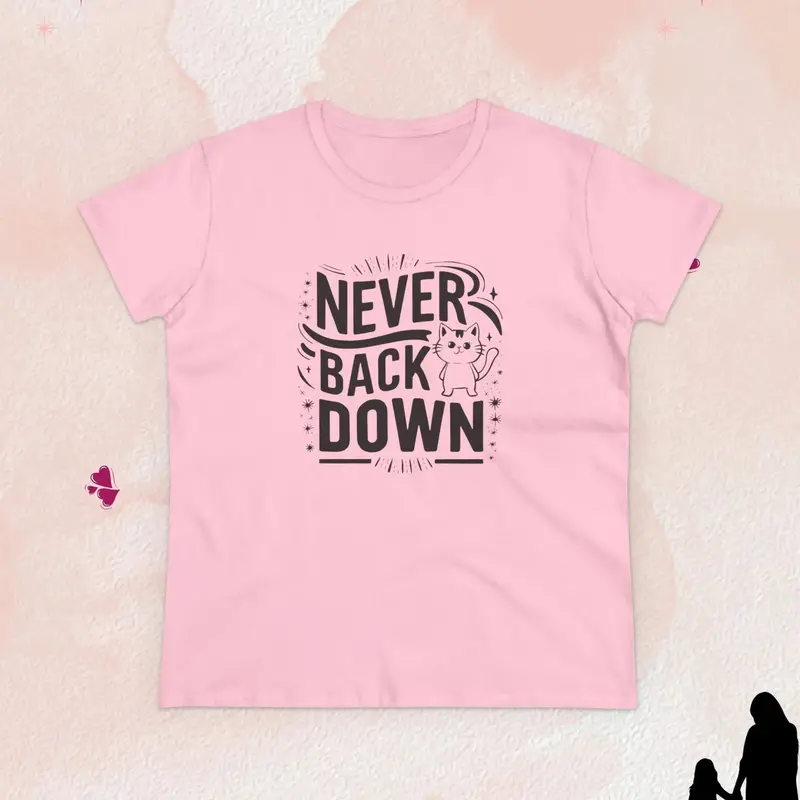 Never Back Down Women Graphic Tees 10