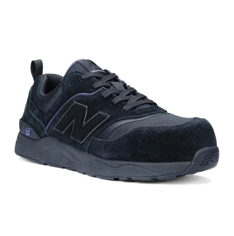 New Balance Elite Lite Women's Sd Work Composite Toe Safety Csa Shoe Wcelsdp-B - Black/Purple 1