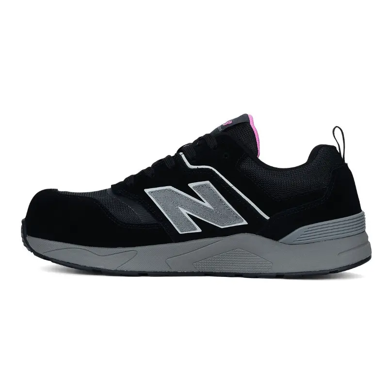 New Balance Elite Lite Women's Work Composite Toe Safety Csa Shoe Wcelehp-B - Black/Rose 3