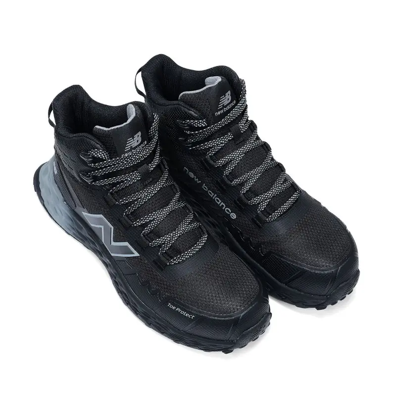 New Balance Fresh Foam Cremorne Men's Mid Work Lightweight Composite Toe Safety Csa Shoe Mcfcmehp-B - Black/Grey 10