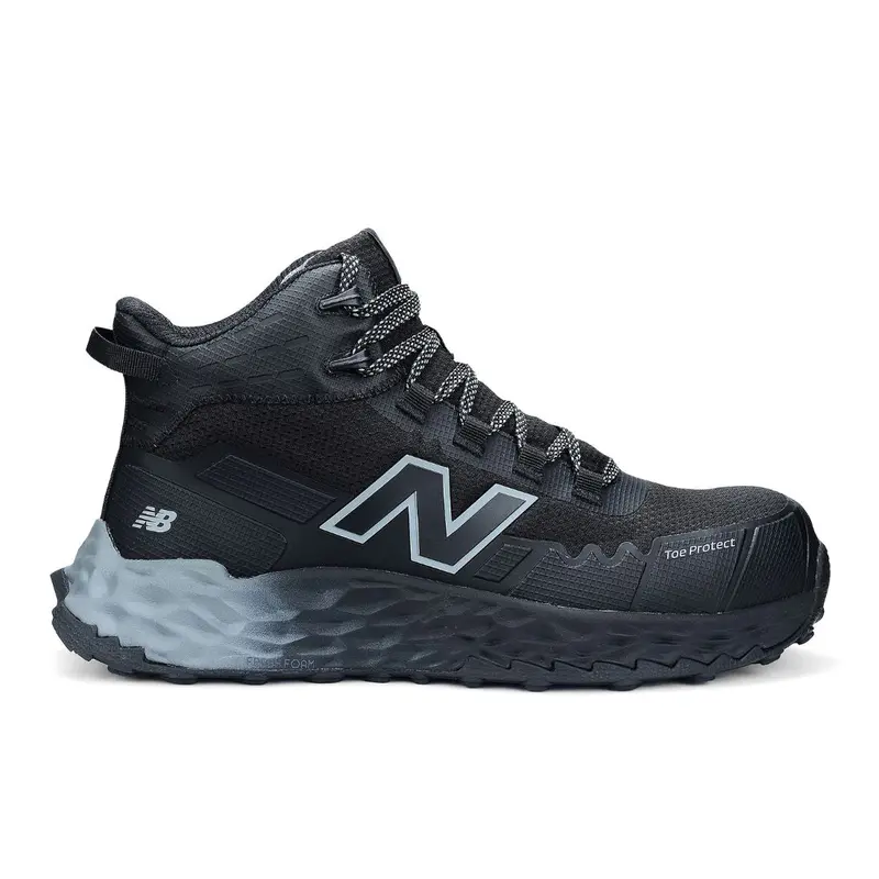 New Balance Fresh Foam Cremorne Men's Mid Work Lightweight Composite Toe Safety Csa Shoe Mcfcmehp-B - Black/Grey 3