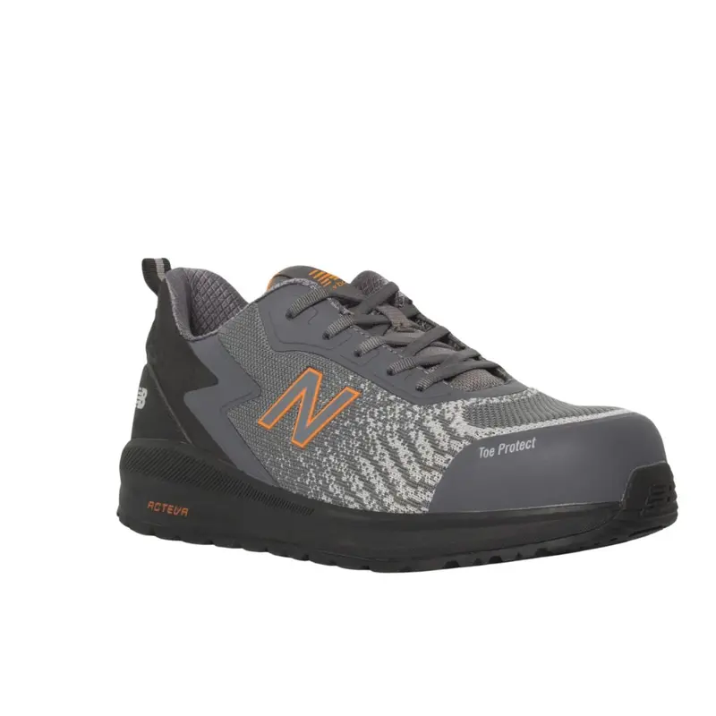 New Balance Speedware Men's Lightweight Composite Toe Safety Csa Shoe Mcspehp-G - Grey/Orange 1