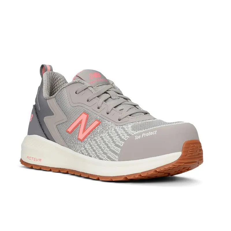 New Balance Speedware Women's Lightweight Composite Toe Safety Csa Shoe Wcspehp-B - Beige/Pink 1