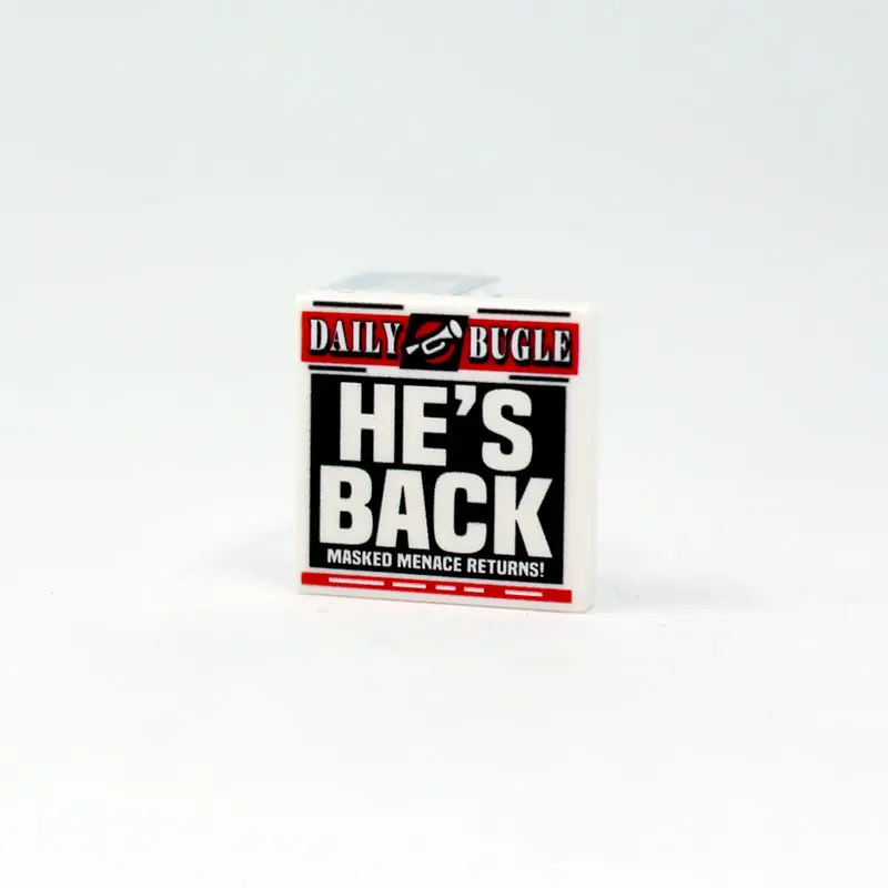 Newspaper - He's Back - 2X2 Tile 1