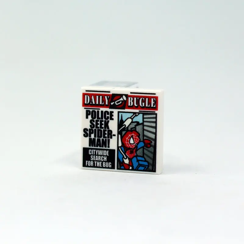 Newspaper - Police Seek Spiderman - 2X2 Tile 1