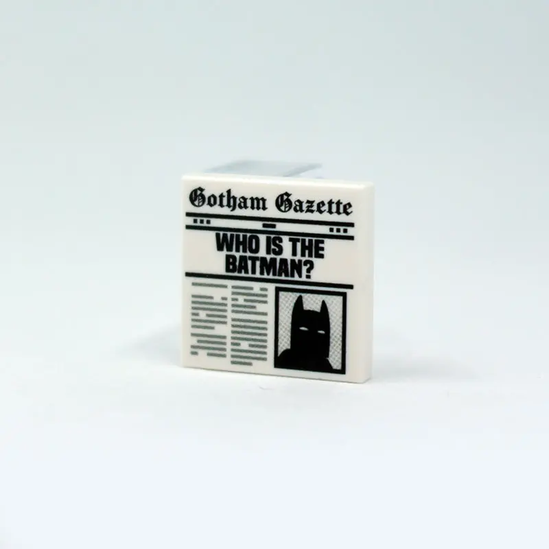 Newspaper - Who Is The Batman - 2X2 Tile 1