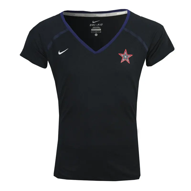 Nike Womens Tailwind Usa Dri-Fit Running Short Sleeve V Neck Top Product Code: 466413-475 1