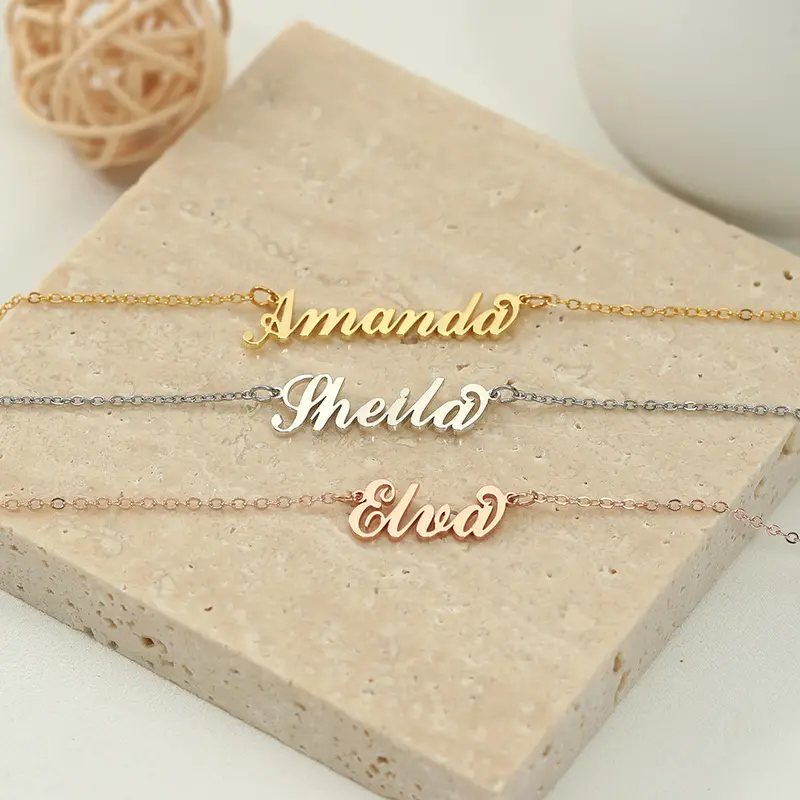 Noble Atmosphere Customizable Name Design Versatile Necklace 1