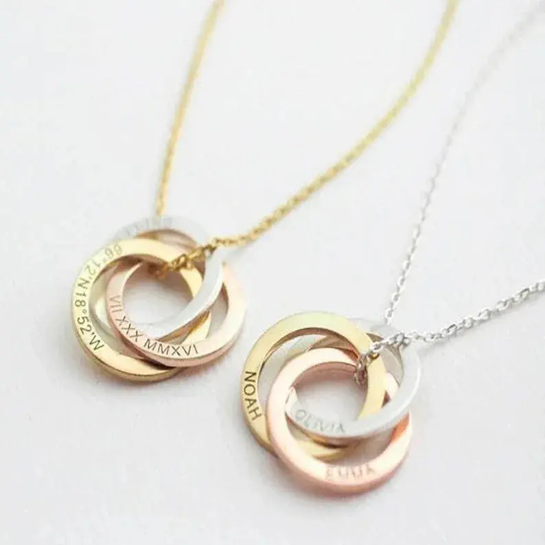 Noble Atmosphere Customizable Name Design Versatile Necklace 6