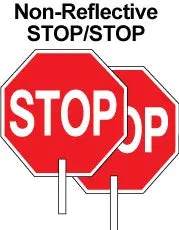 Non-Reflective Stop/Stop 1