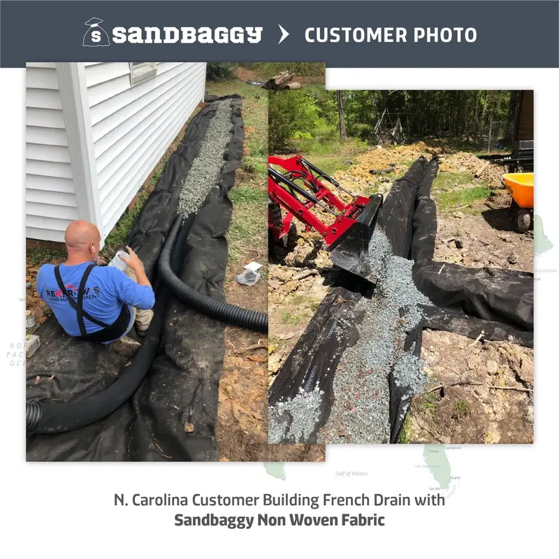 Non-Woven Geotextile Filter Fabric (4 Oz) For French Drains & Landscaping - Made In Usa 11