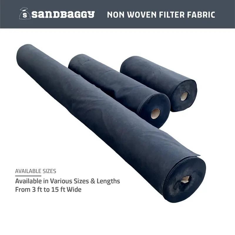 Non-Woven Geotextile Filter Fabric (4 Oz) For French Drains & Landscaping - Made In Usa 13
