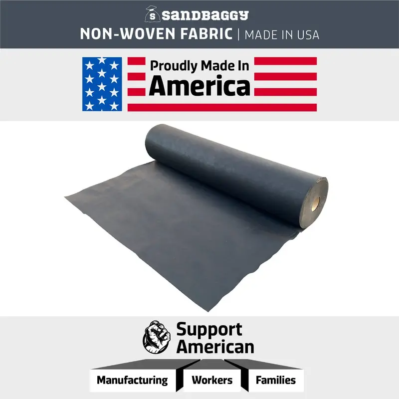 Non-Woven Geotextile Filter Fabric (4 Oz) For French Drains & Landscaping - Made In Usa 14