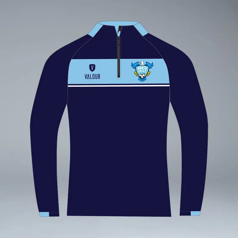 North Rocks Football Club 1/4 Zip Long Sleeve Training Tee 1