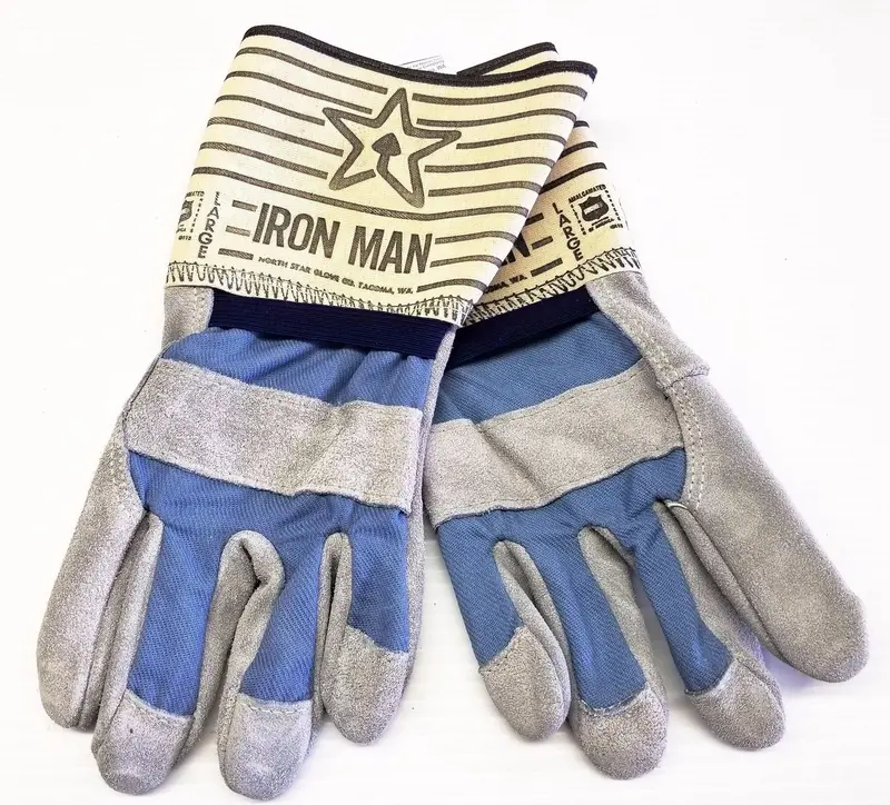 North Star Iron Man Leather Gloves #6825 1